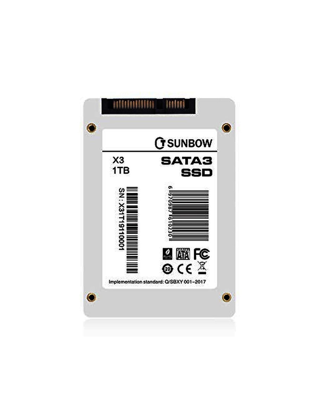 TC SUNBOW 2.5" SATA3 Internal Solid State Drive120gb SSD for PC Laptop Desk…